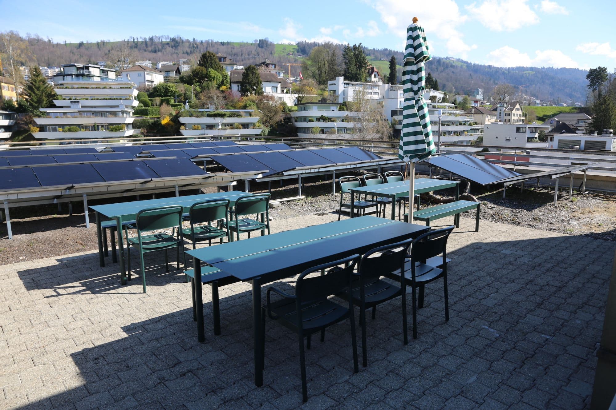 Dachterrasse Blick Ost